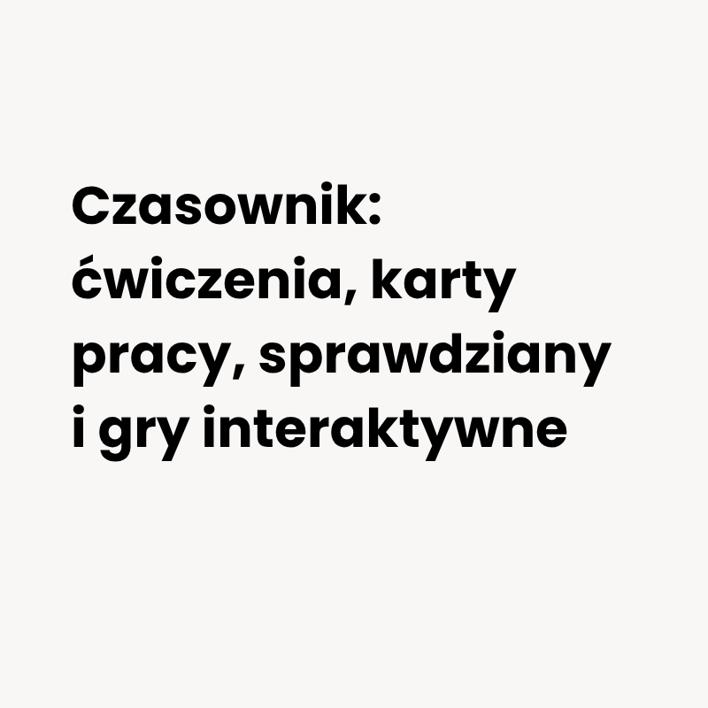 Czasownik: ćwiczenia, karty pracy i sprawdziany