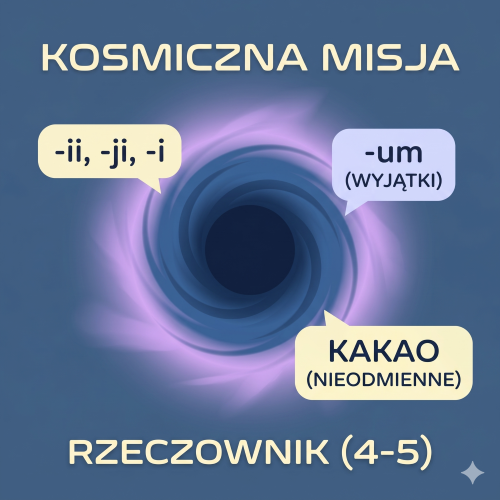 Karta pracy rzeczownik dla klas 4-5