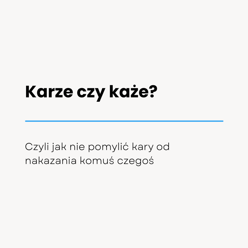 Karze czy każe